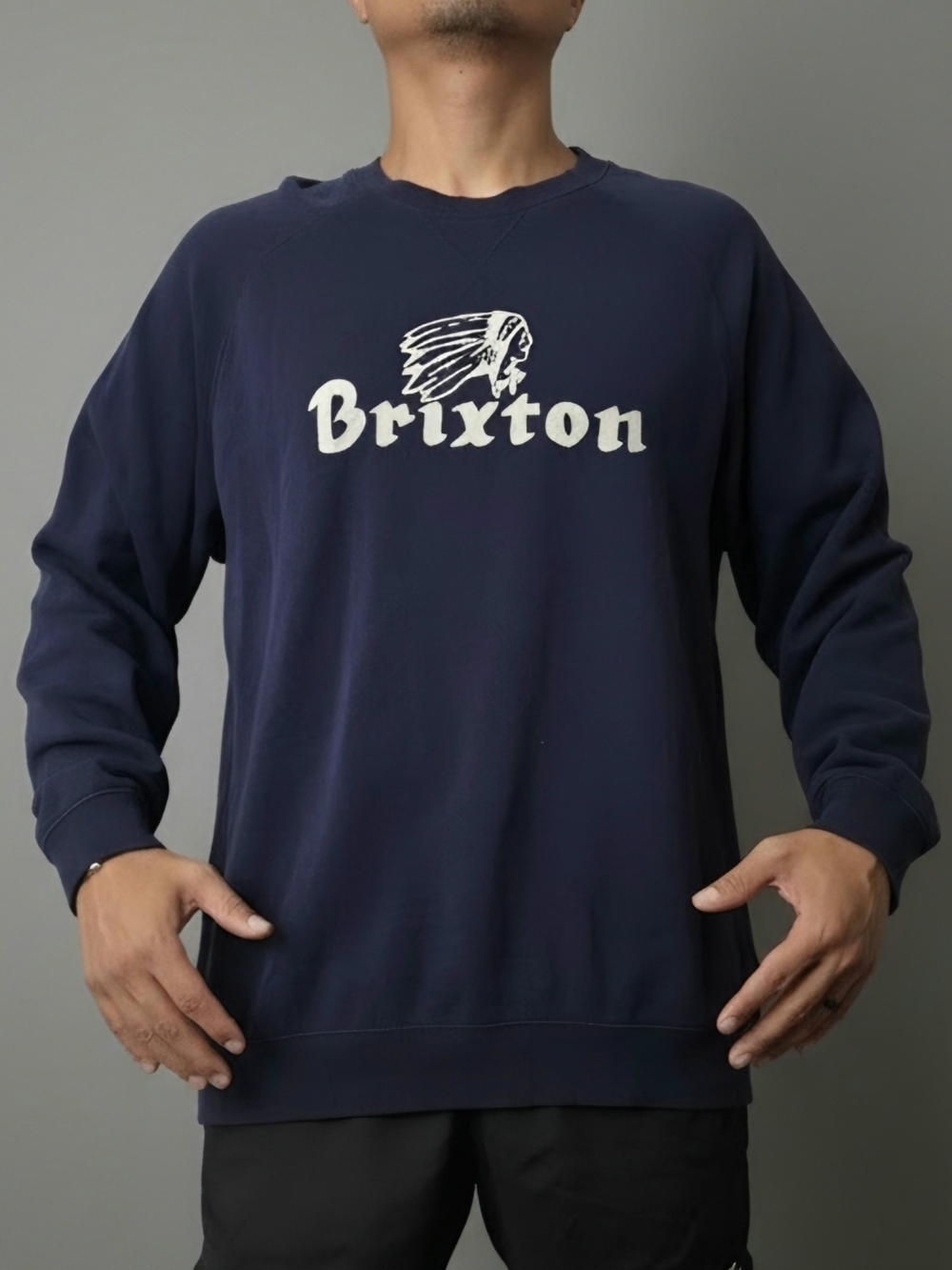 Brixton Black Long Sleeve Sweater XL